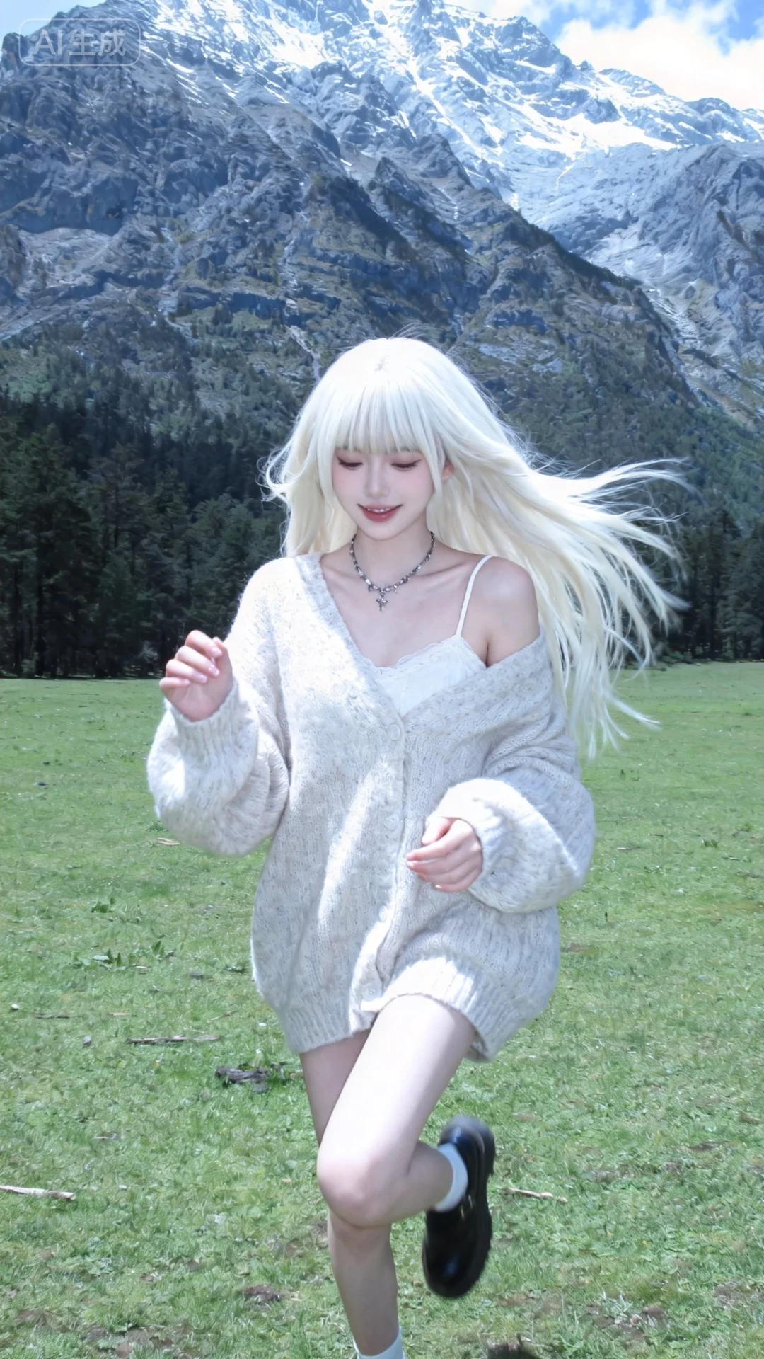 （电影级面光：1.6），（光线追踪：1.4），（冷白皮漫感质感的光滑...