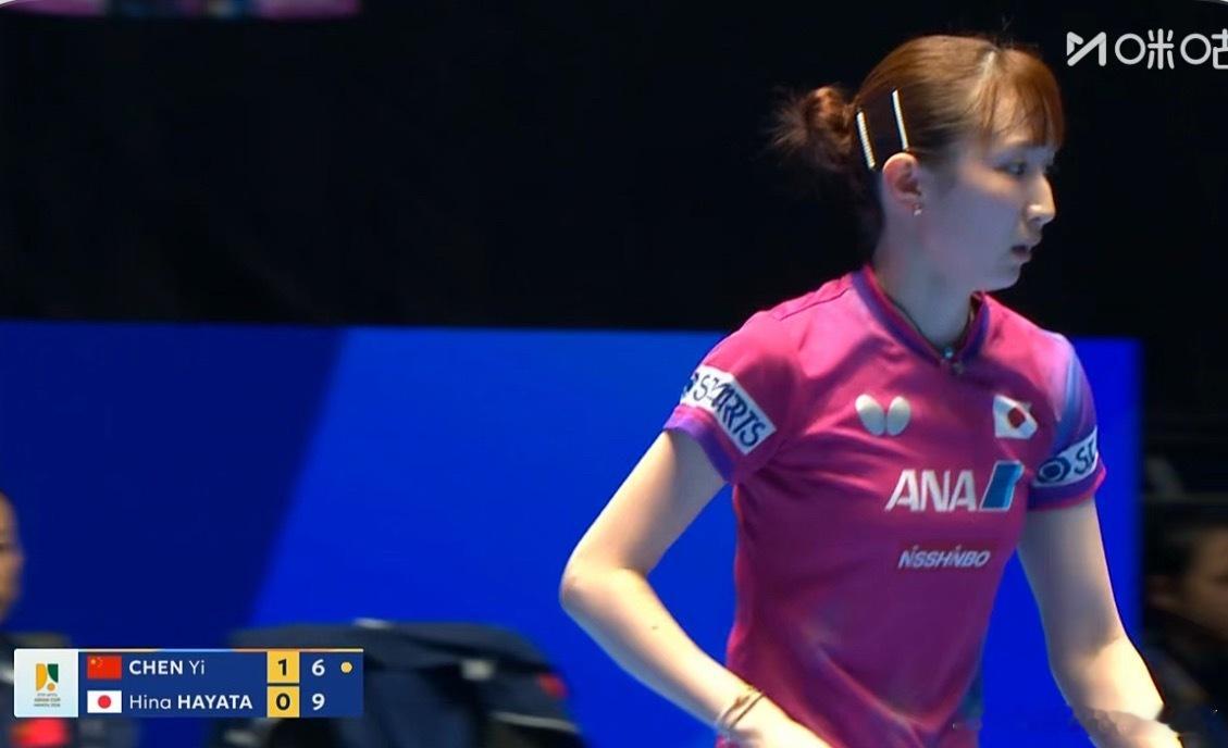 陈熠1-1早田希娜黄镇廷0-2张佑安 郭冠宏1-1宇田幸矢 