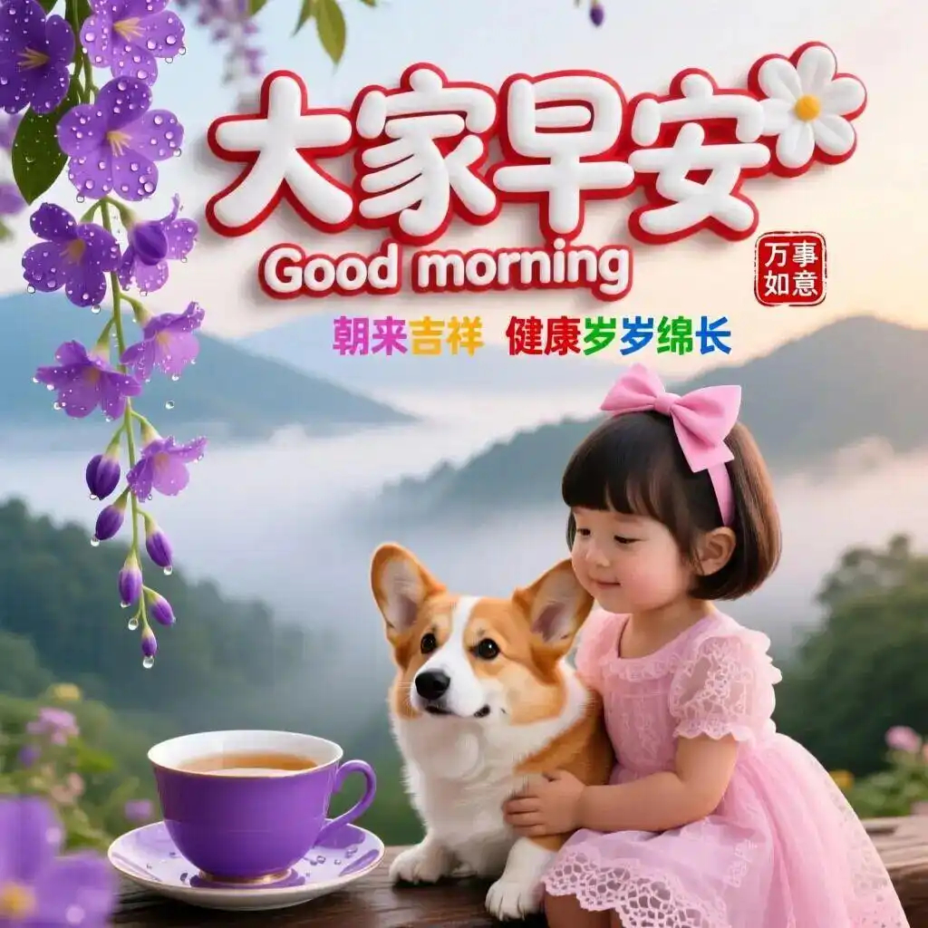 2026年8月8日早安：今日双八吉祥日，一声问候胜补药，愿您身体硬朗，福气满堂！