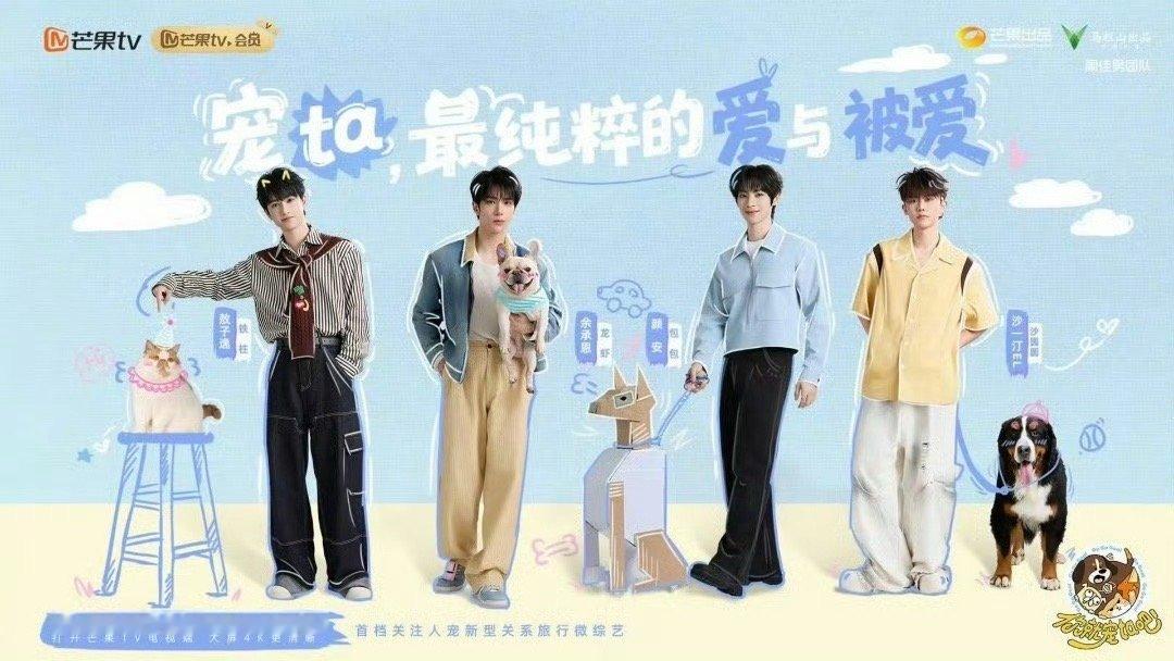 小狗的世界主要由黄蓝构成 终于有综艺把“小狗视角”放在心上了！《你就宠ta吧》的