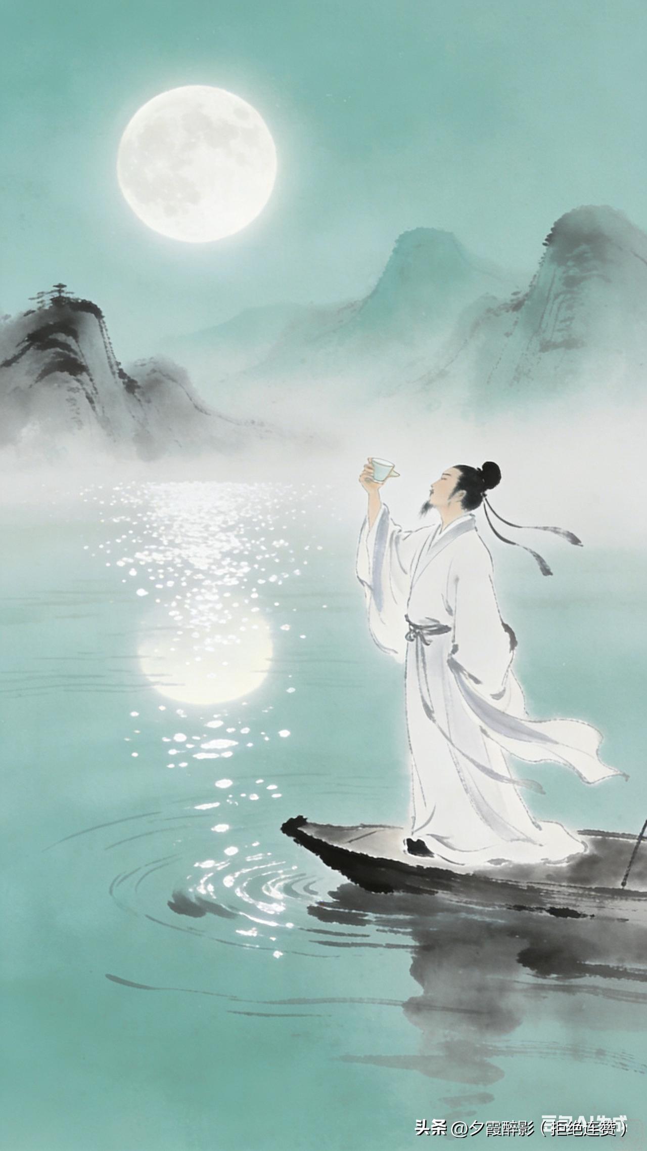 若要以一句诗道尽李白的一生，我会选：「人生得意须尽欢，莫使金樽空对月」 ✨
 