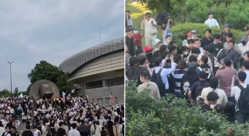 南韩本月3日地方选举漏洞百出，多个票站发生选票不足的情况，部分极端右派人士已连续