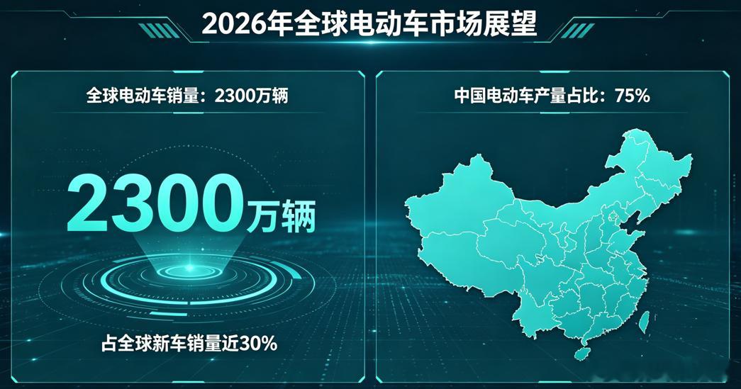 国际能源署（IEA）发布2026的《全球电动车展望》报告显示，预计2026年全球