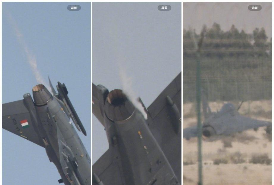 印度光辉战机表演时坠毁漏油问题不容小觑，光辉战机坠毁前漏油形成的烟[紫薇别走] 