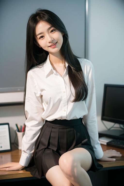 有这样的同事，你愿意坐她旁边吗