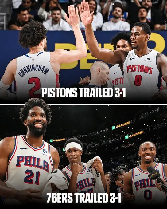创造历史！NBA历史首次出现单轮系列赛多次1-3落后逆转。NBA