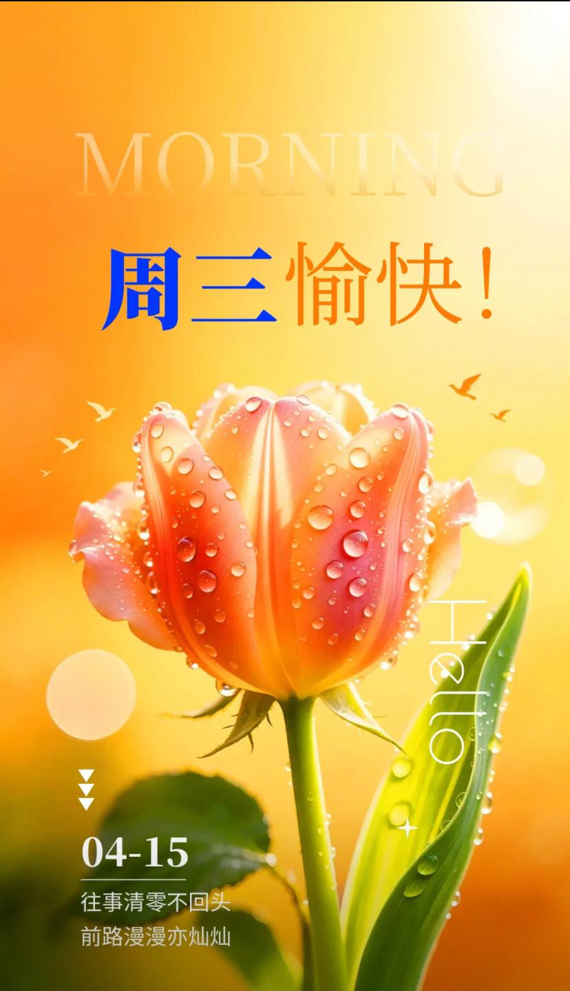 春是问安，春入万户笙歌起，云开一路吉祥来。
2026./04.15.
[微风][