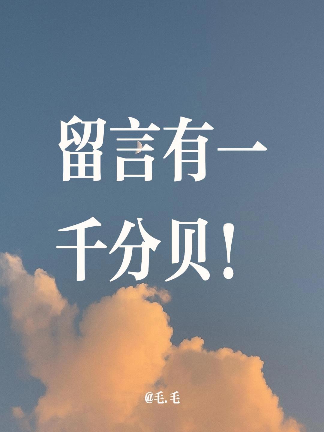 留言有一千分贝！