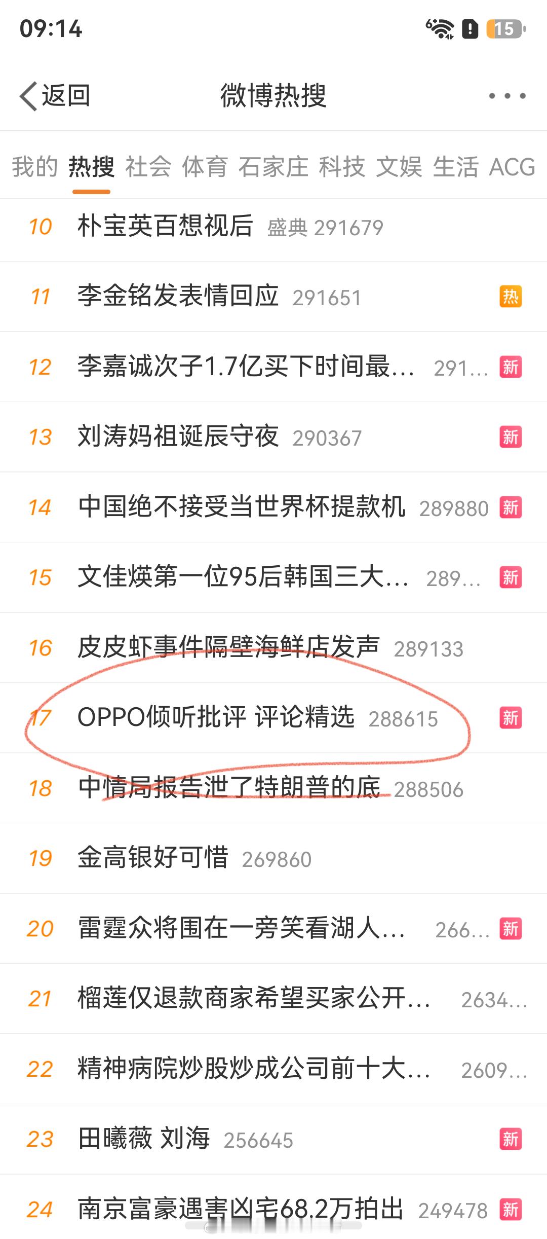 OPPO倾听批评 评论精选感觉好像有人在背后推，因为OV在网上热度不高，不管是正