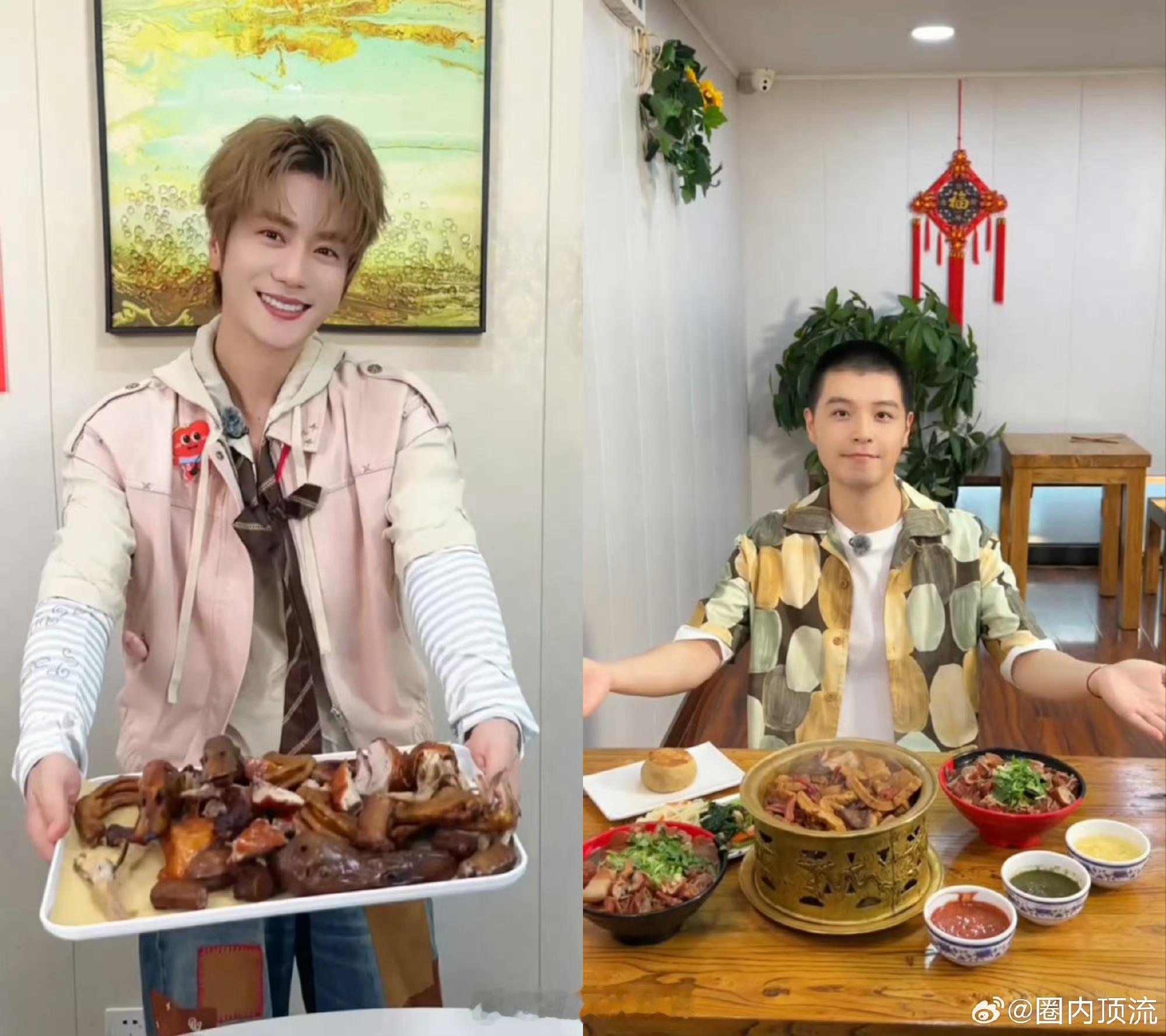 维嘉海涛组了个7人美食局 维嘉和海涛的七人美食聚会好治愈。一桌丰盛饭菜，一群熟悉