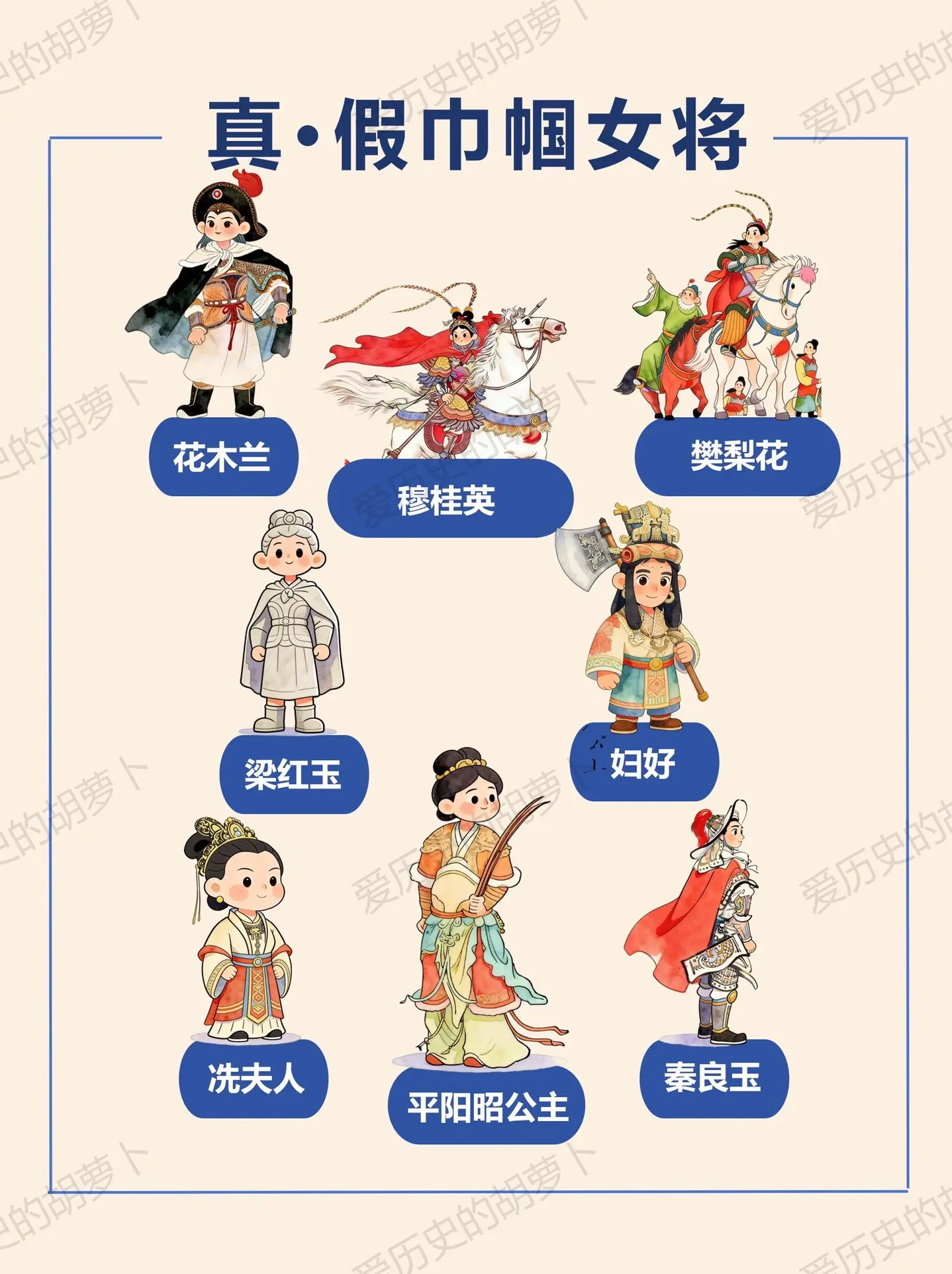 你敢信吗？我们从小听到大的巾帼女英雄。居然有一半是编出来的！