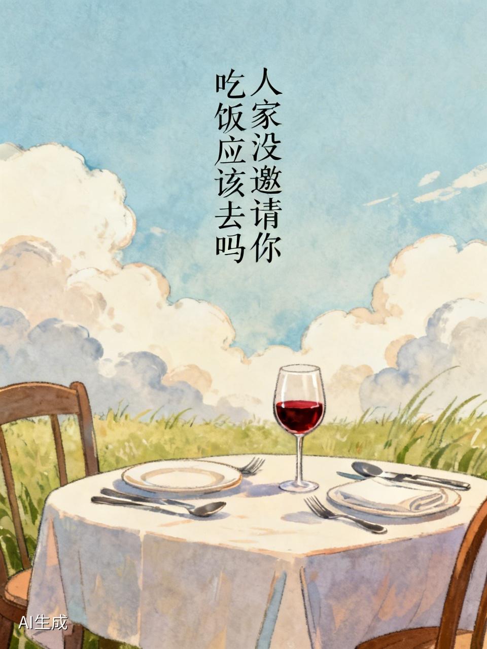 人家没邀请你吃饭，真别去。客不带客是基本道理，硬挤进去，那就是为难别人、作贱自己