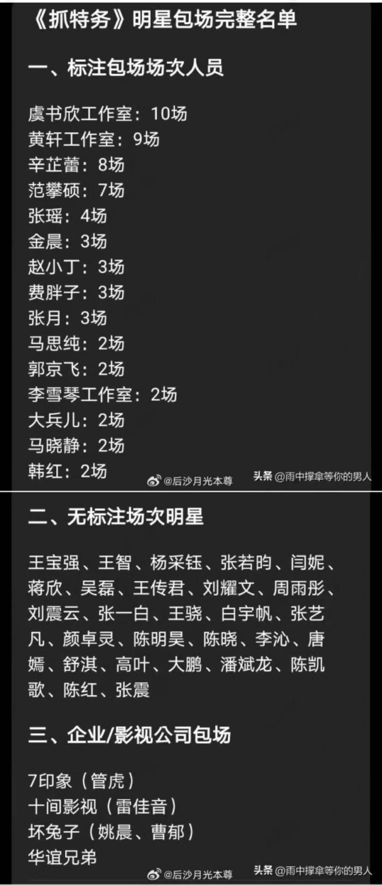 笑吐了，所以票房扑街果然还是在座各位文艺圈同仁不够努力啊，一次包场不够就多包几场