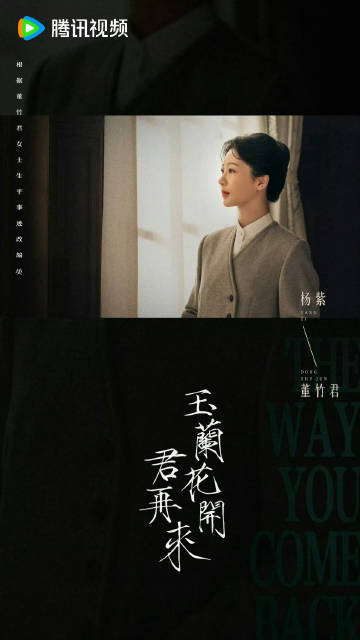 杨紫董竹君盘发侧颜海报 杨紫盘发侧颜海报~ 