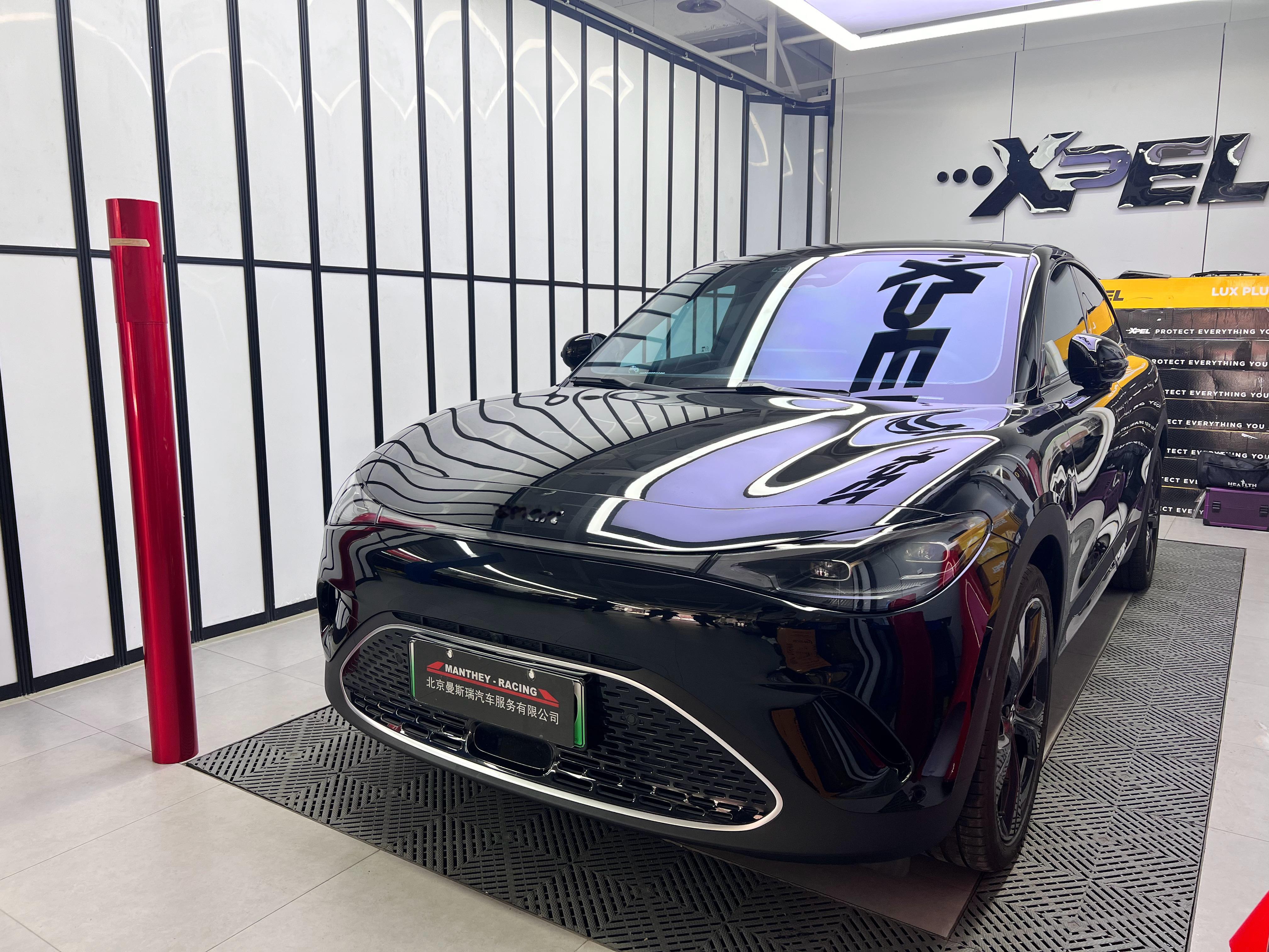 SMART精灵🧚🏻‍♀️家用上班代步小车贴完XPEL透明膜 再改个樱桃红🍒