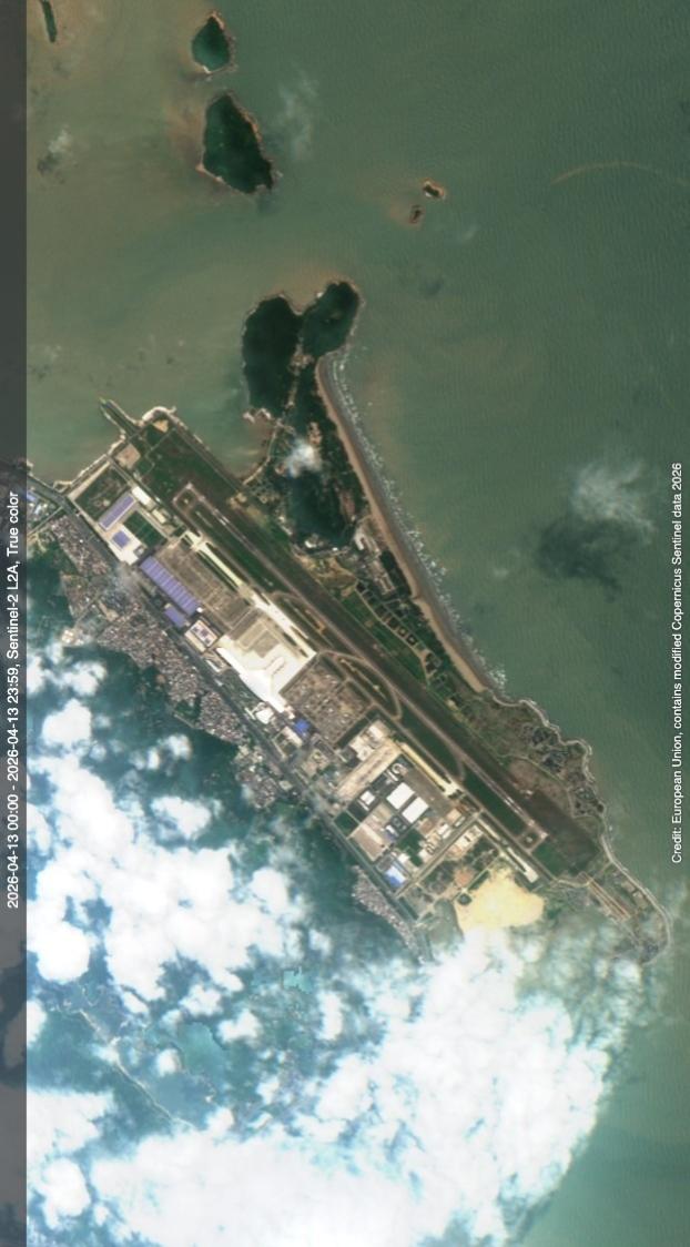 珠海金湾机场最近卫星图（5.8）
