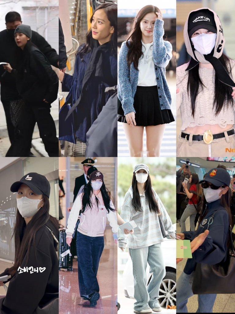 JISOO上半年至今的机场图一览金智秀