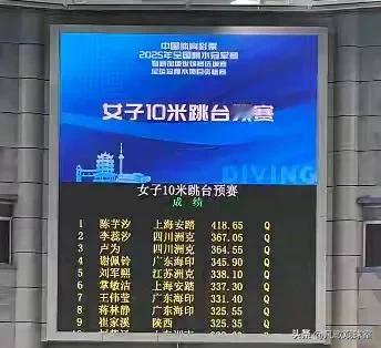 恕我直言，除了全红婵，真的无人能阻挡陈芋汐夺冠了。全国跳水冠军赛预赛陈芋汐以41