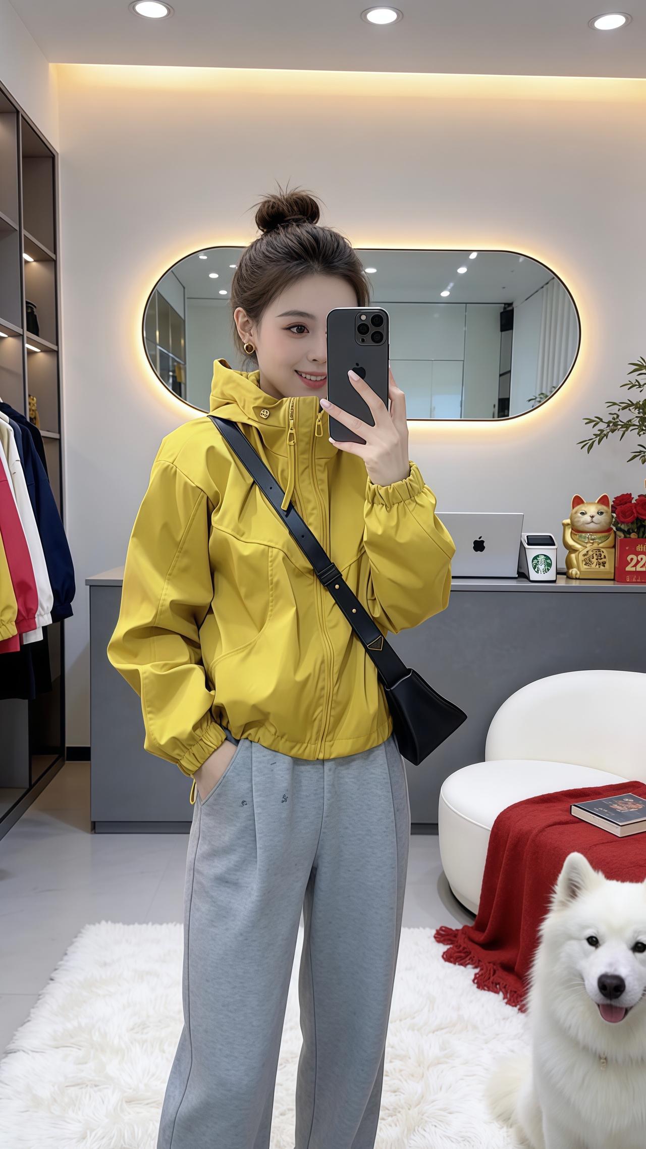 春秋薄款冲锋衣 宽松版型