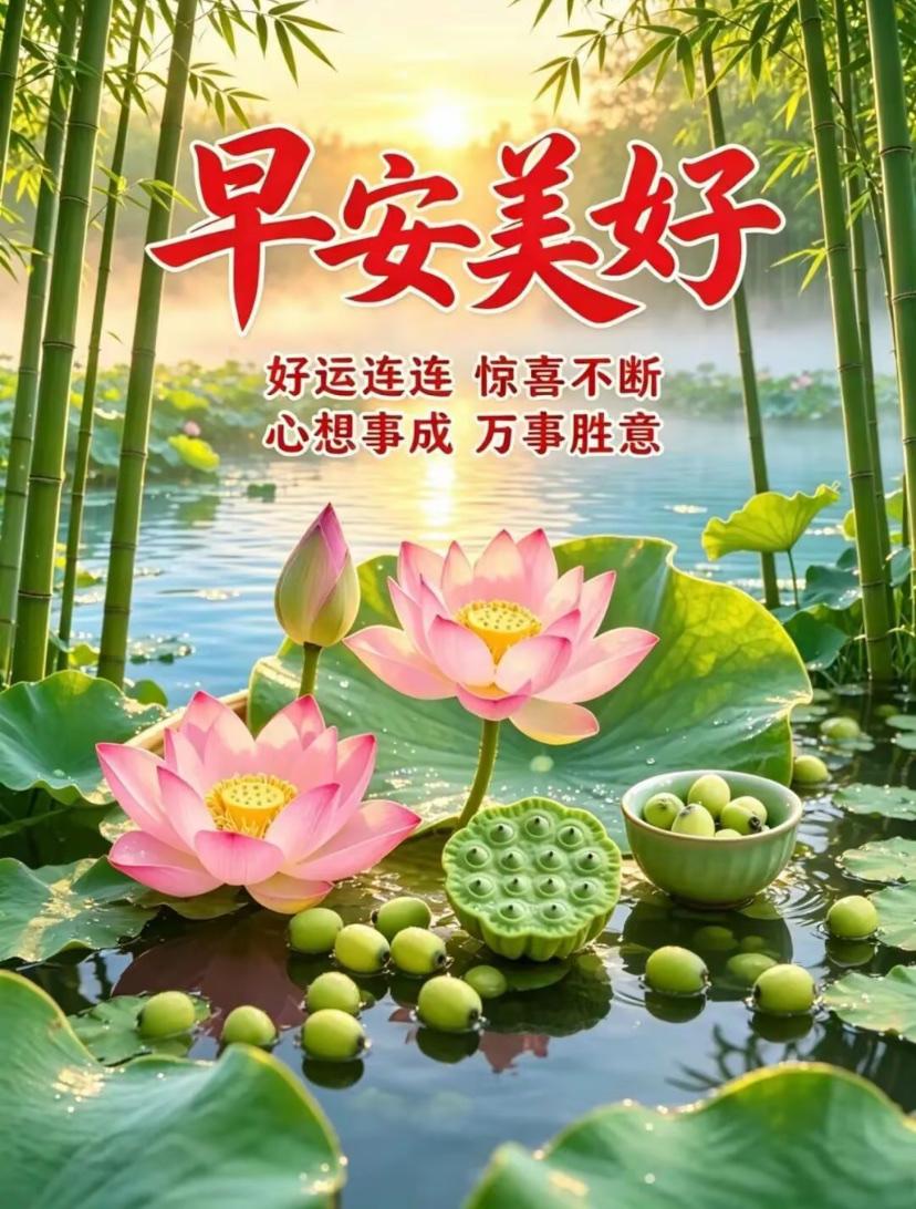 🌺2026./7月12日，放宽心境，万事顺遂🌺

🌲🌸柔风拂莲暑伏夏，晨