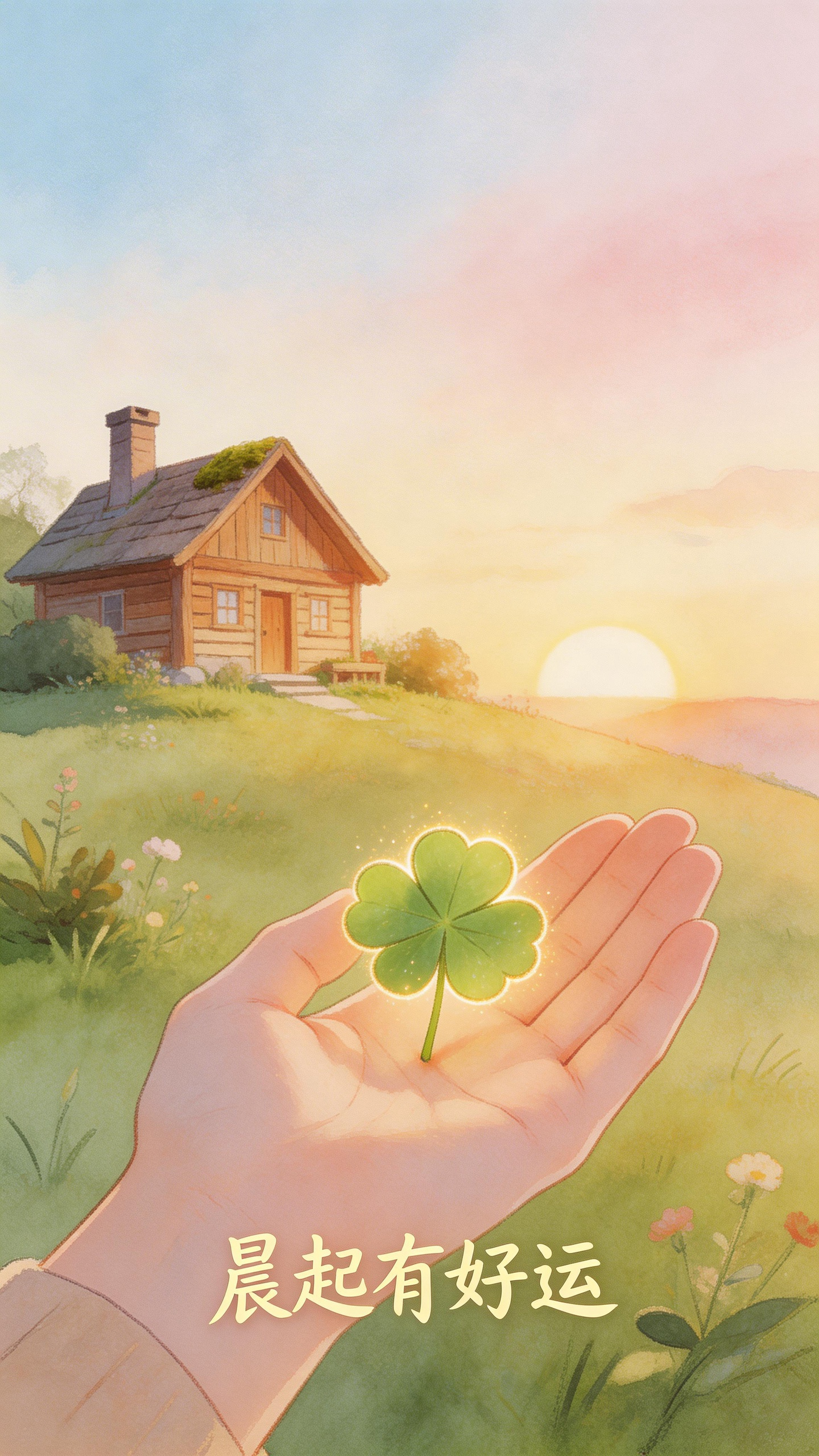 一朝一夕皆顺意，一点一滴聚财源愿你晨起有好运，日间有惊喜，日暮有收获 