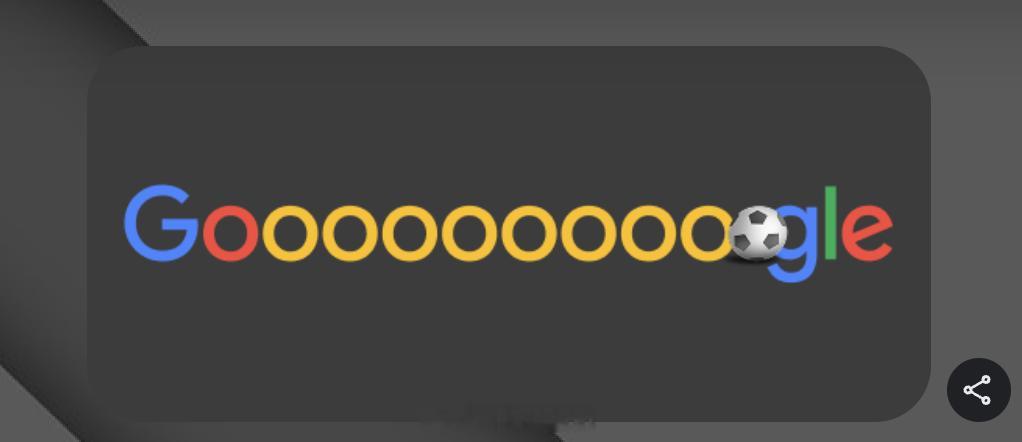 才发现世界杯的 Google Doodle 还挺有趣的。很长的 oooooooo