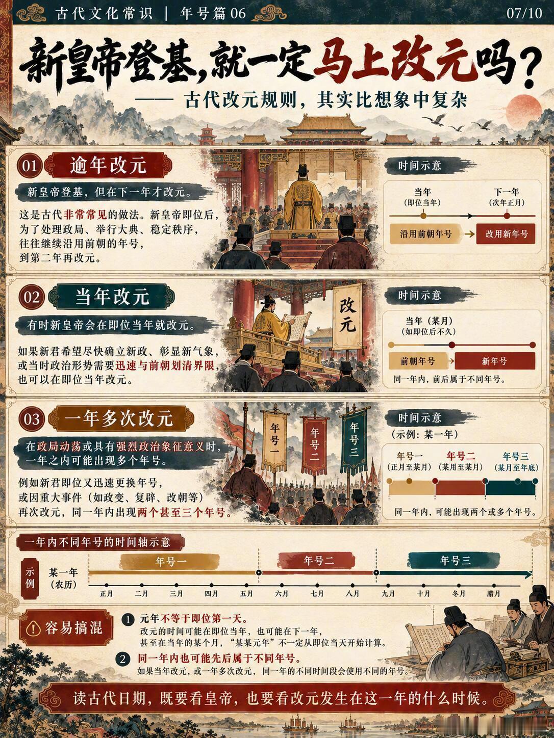 一图看懂中国古代年号制度 