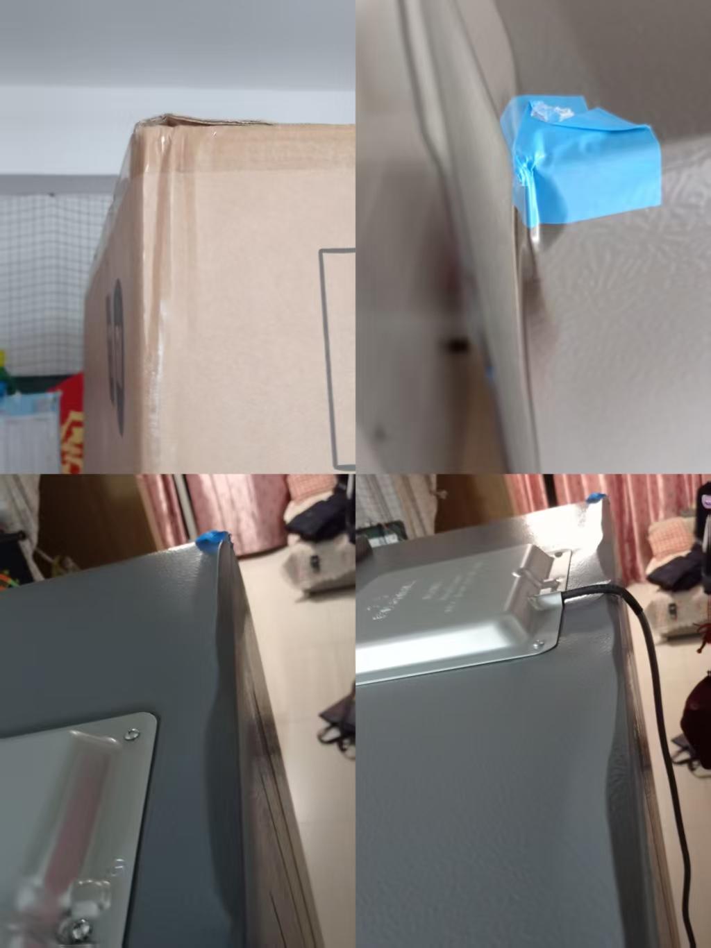 某东 PLUS 会员买某米冰箱：包装摔成这样还送货上门？拆箱更崩溃……
周末在某