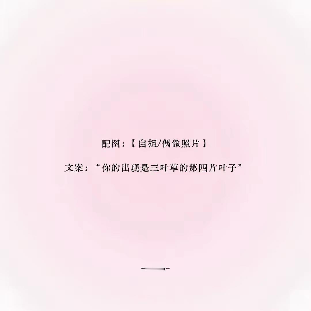 爱的就是你。文案追星明星 玩法合伙人计划