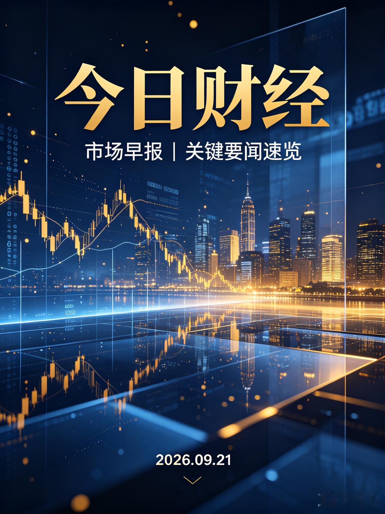 2026‑09‑21｜今日财经早报
 
风险提示：资讯仅供参考，不构成投资建议