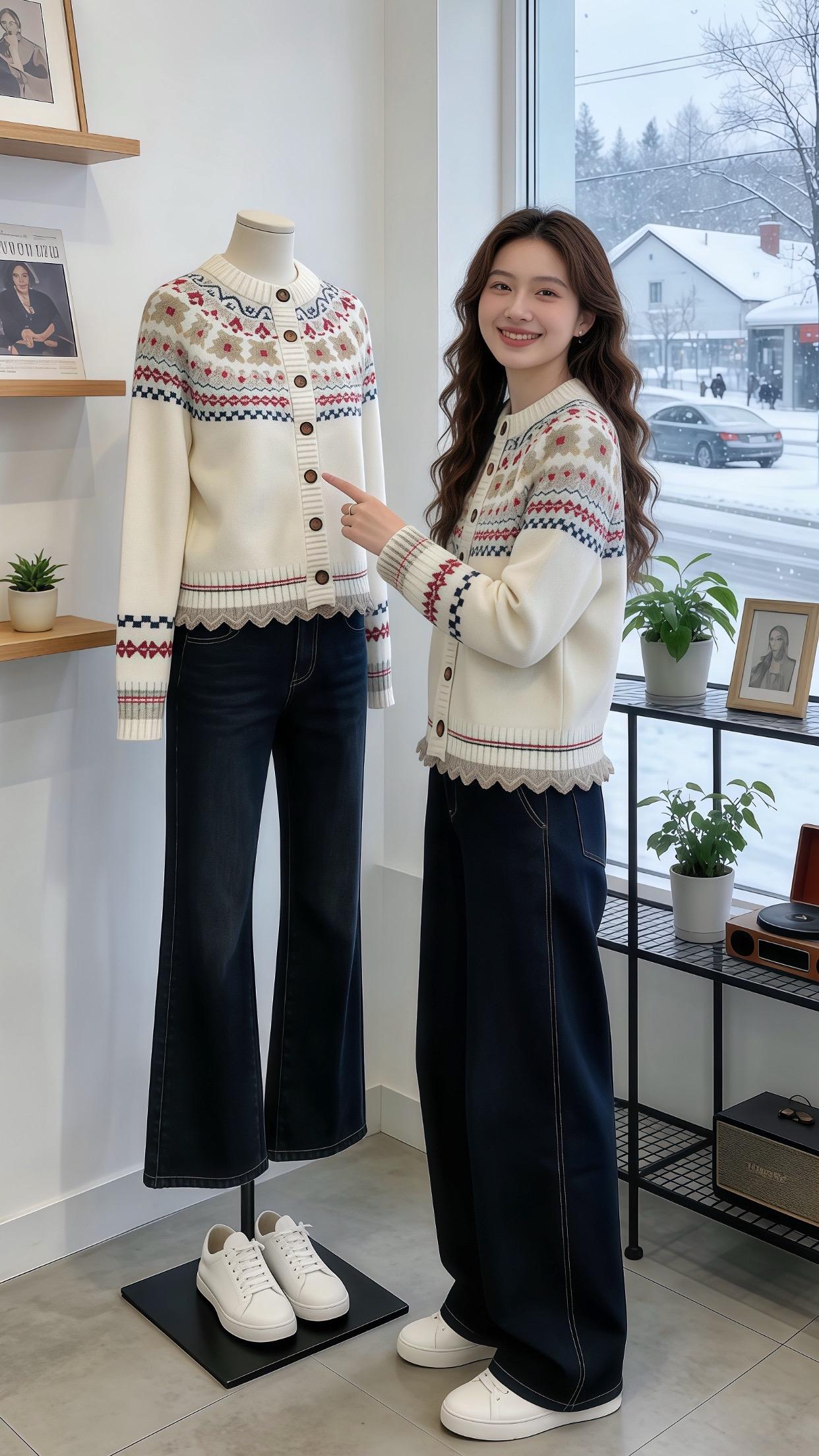 单穿内搭都好看 遮肉显瘦遮肉减龄 保暖又好看 针织开衫 漂亮内搭让我赢...