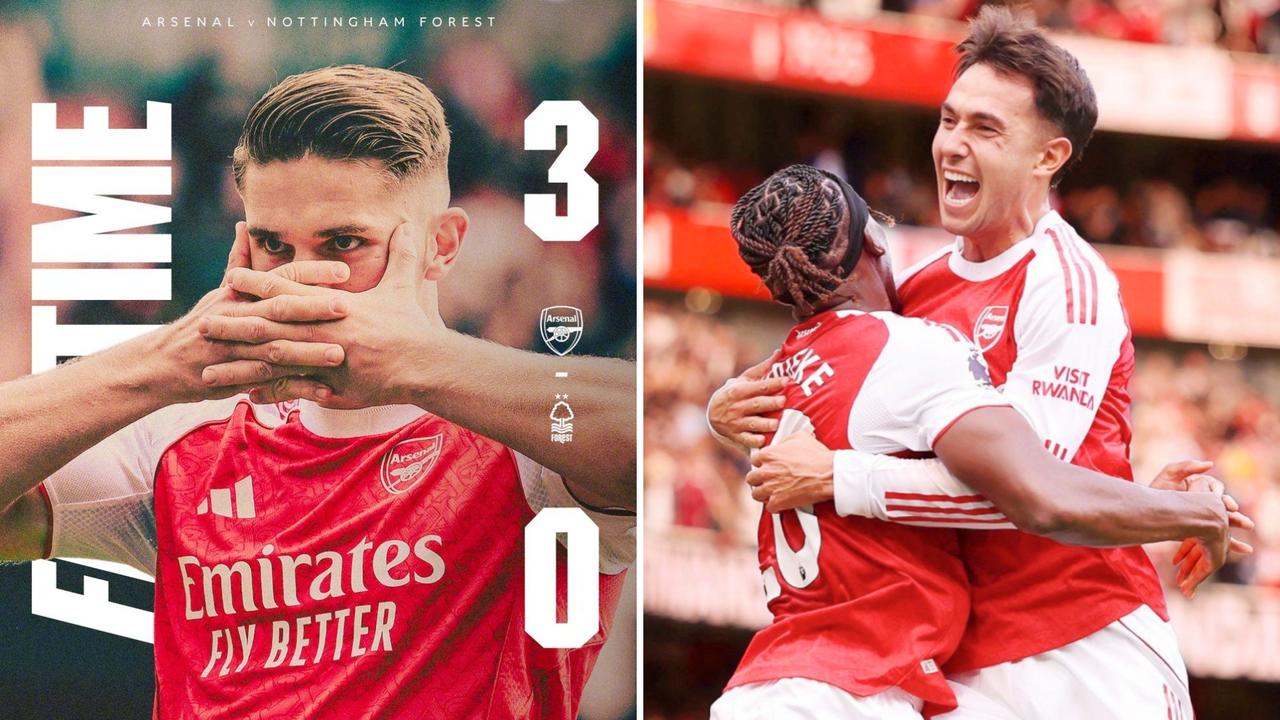 英超：阿森纳主场3-0大胜诺丁汉森林，先赛暂升榜首。
苏维门迪头顶脚踢完成双响，