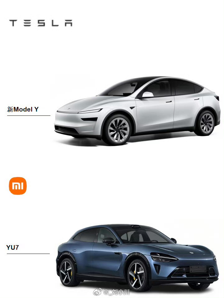 小米YU7首战ModelY八败两胜 二选一：小米YU7还是特斯拉Model Y