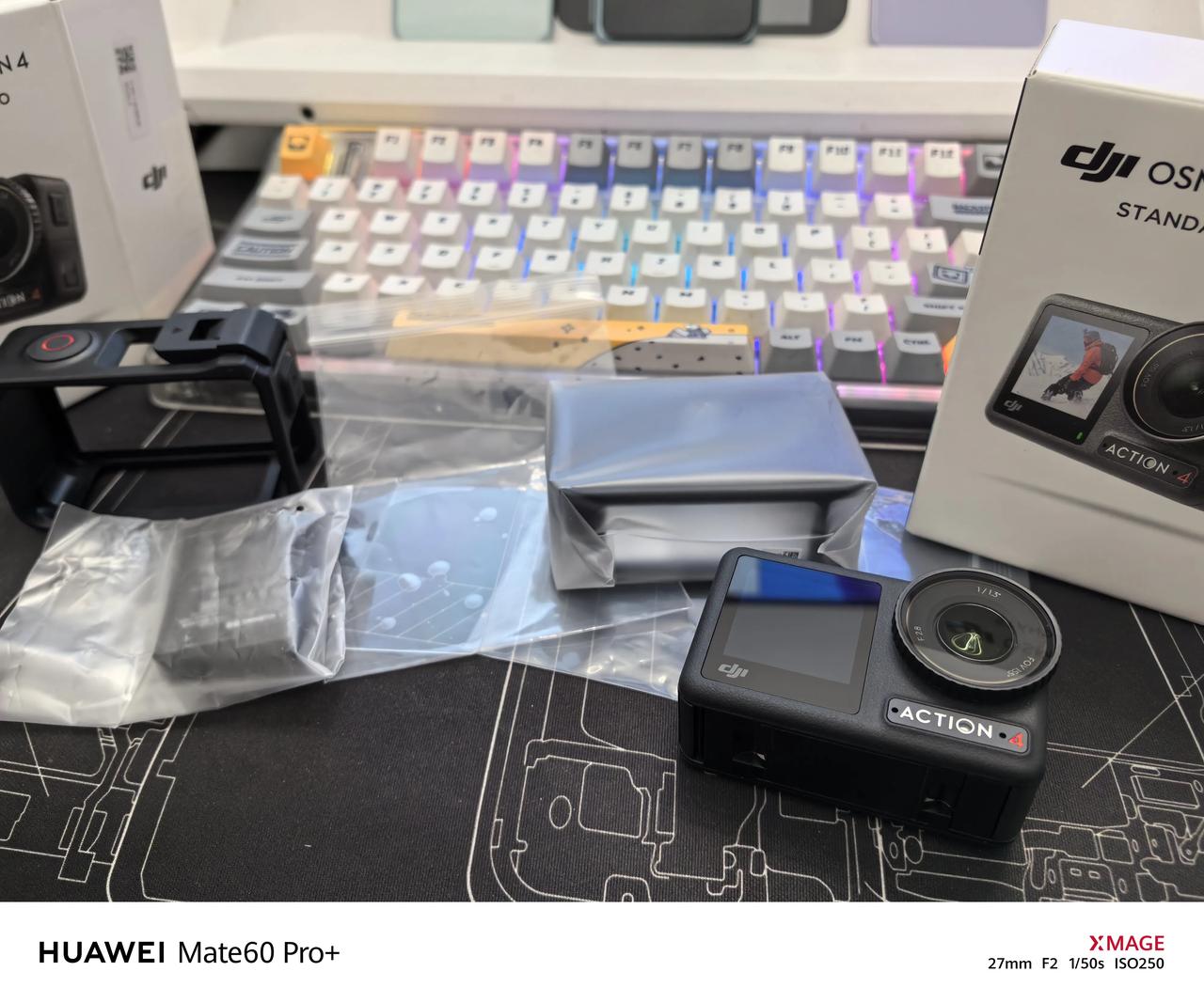 节前买了两个OSMO Action4
拍完车就没管了，前两天拍代客泊车
本来前挡