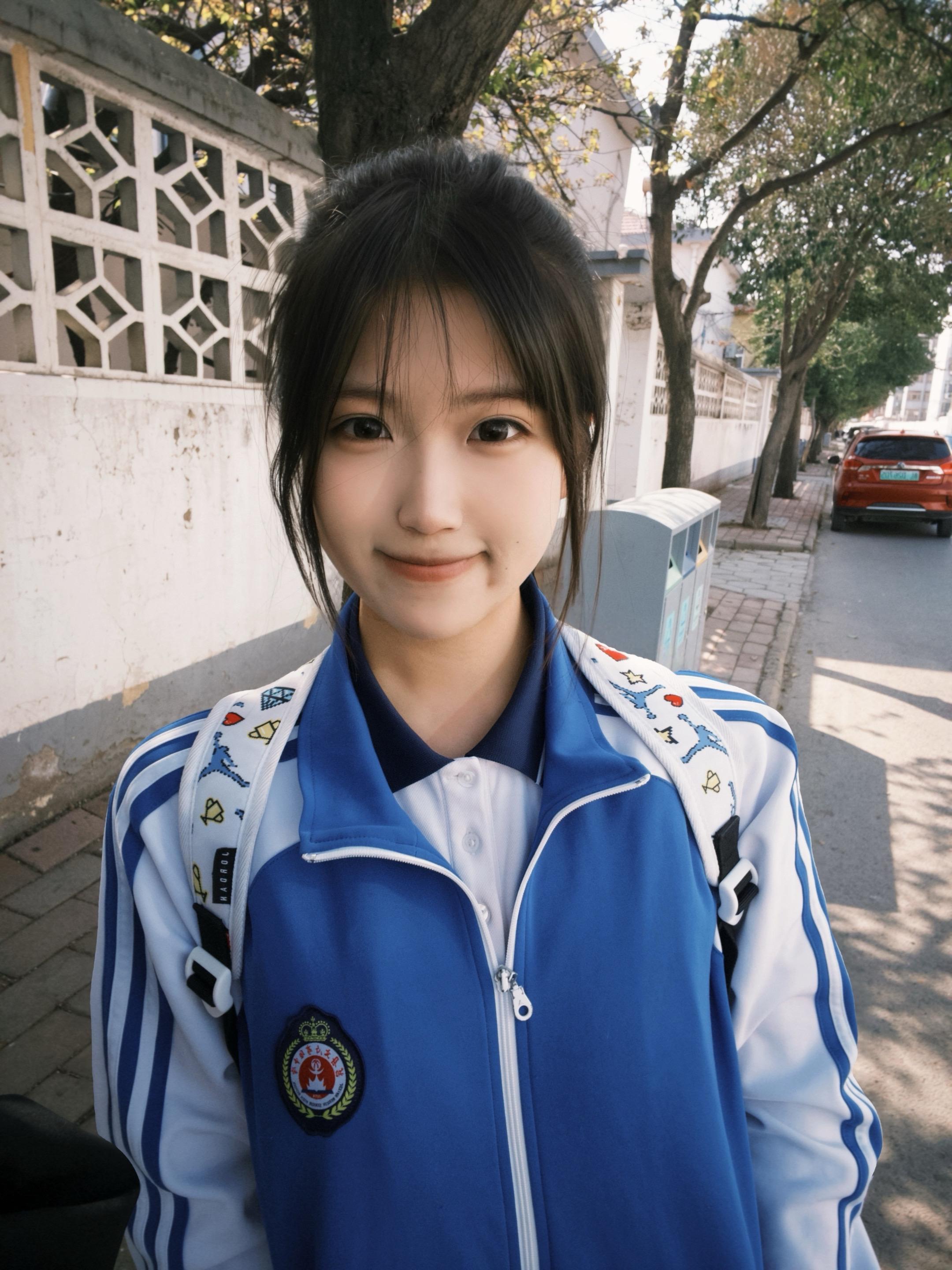17岁的我 总爱傻笑着 抬头看你说。