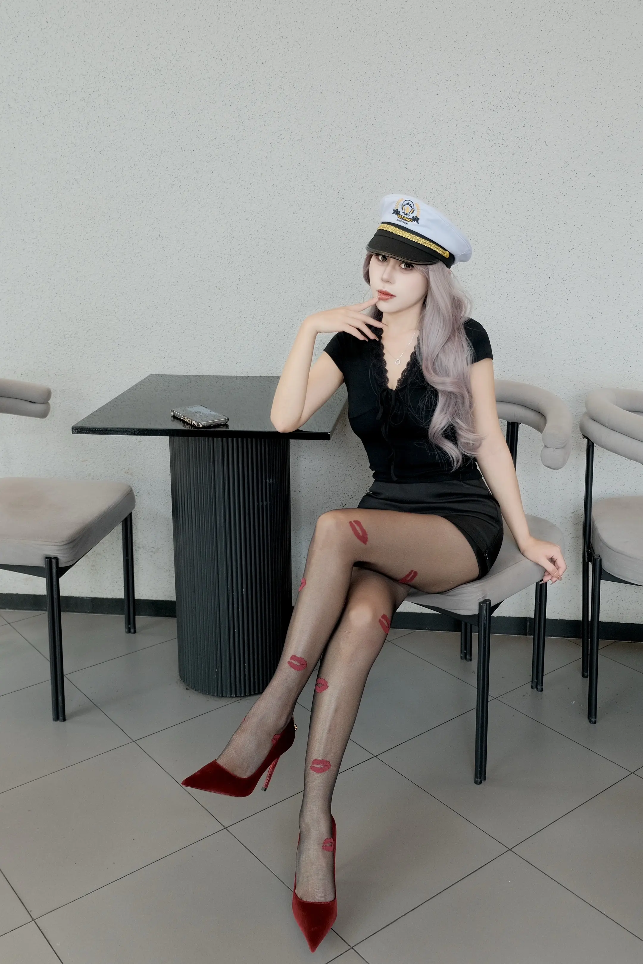 御姐 黑色系御姐穿搭 御姐控 大长腿 黑丝搭配