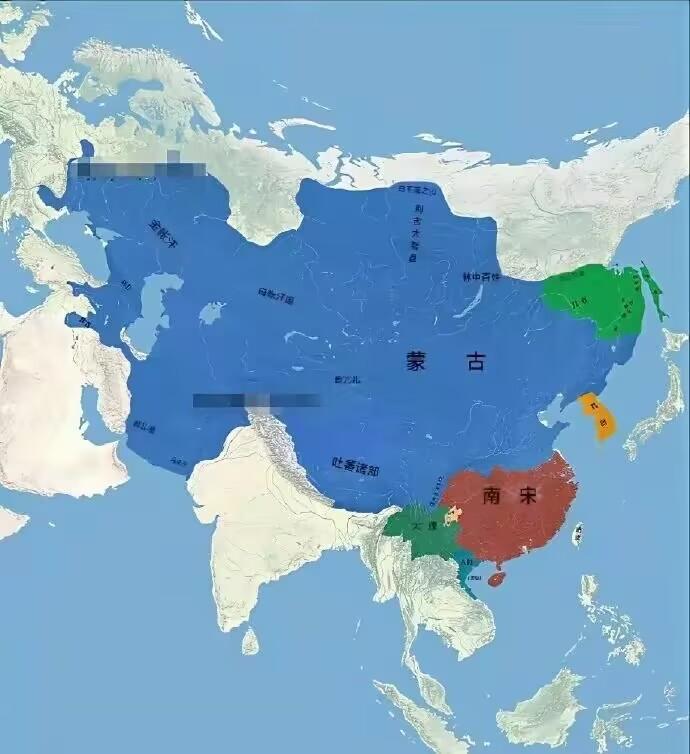 南宋面对面积大出数倍的蒙古帝国，只剩下大理在作伴！大理国是937年建立，1254