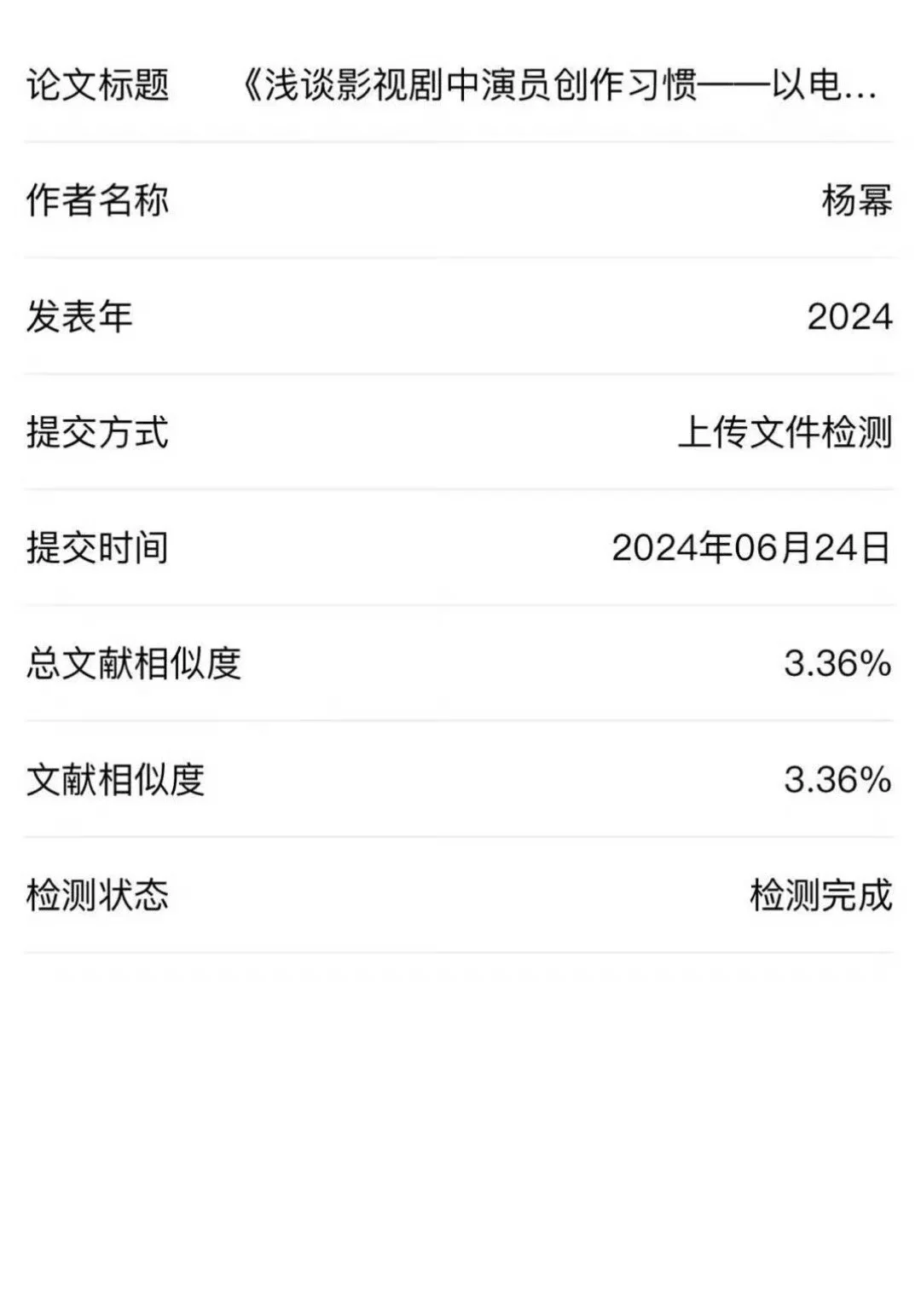 杨幂这样的查重率和AI率也要被骂？