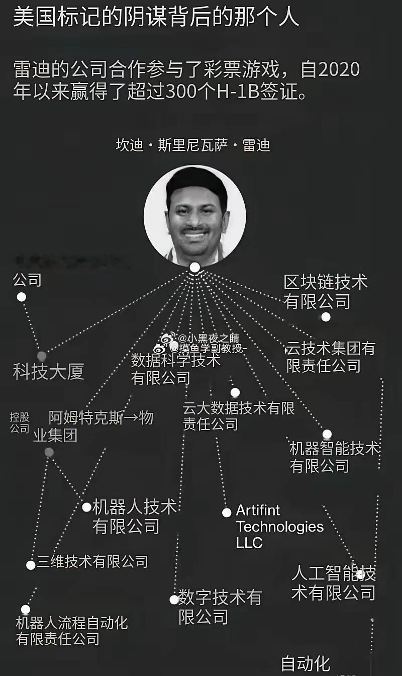 美国严格的h1b签证限制下，三哥自己搞皮包公司满天过海。最近特朗普治下美国抓到了