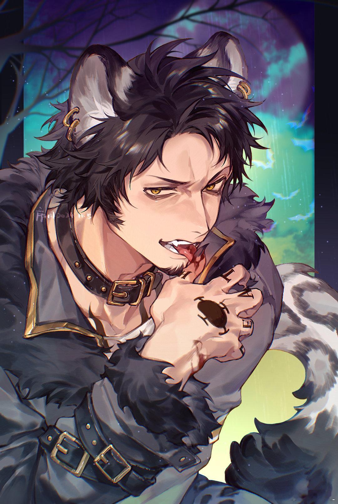 #海贼王[超话]##特拉法尔加·罗# 迟来的万圣快乐🎃！🐺&🦹🏻‍♀️ 
