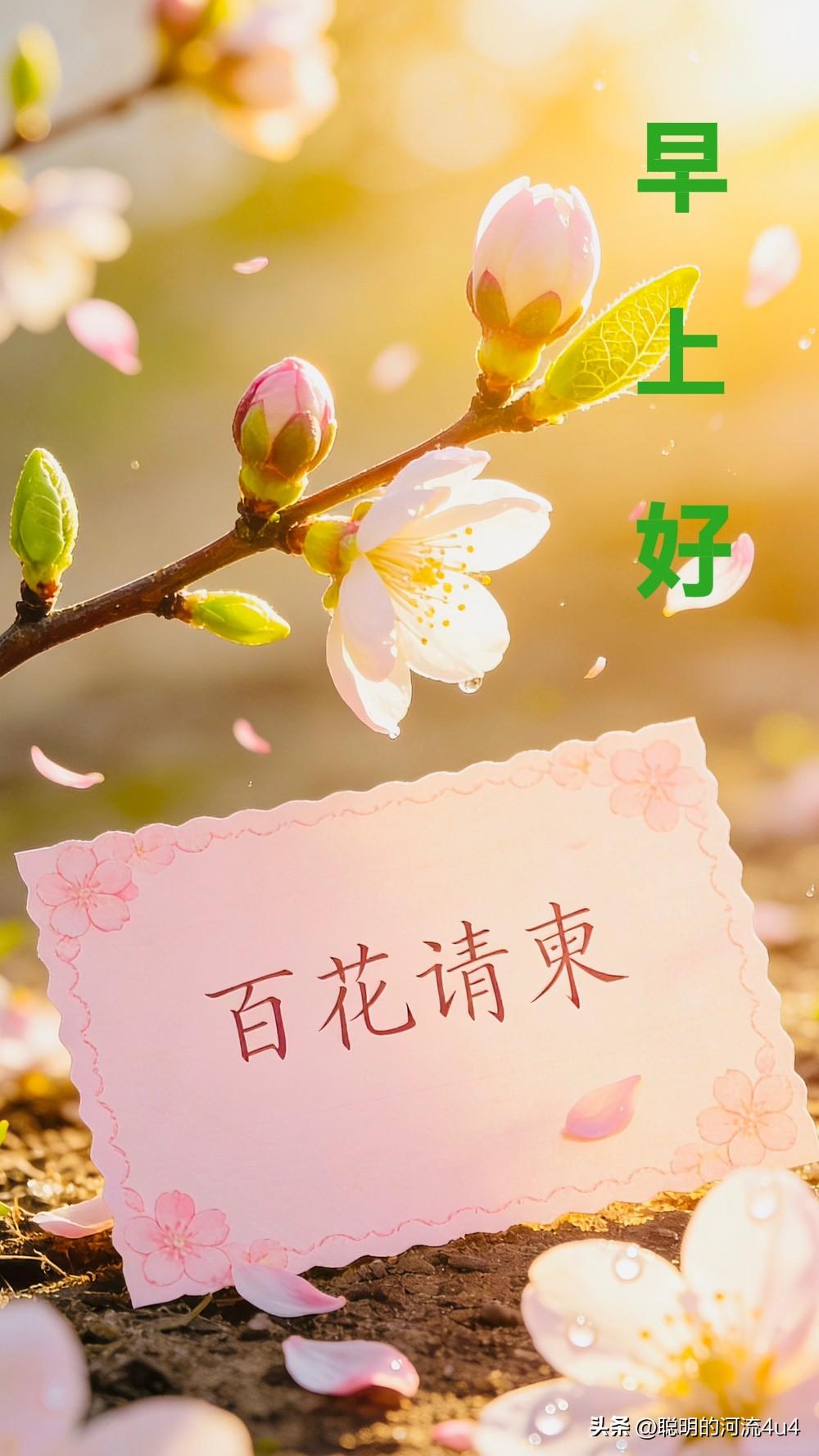 🍃🌹🌞🌿☕️🌱🌹🍃
3.30 晨语（花朝节·二月十二）
晨光踮着脚