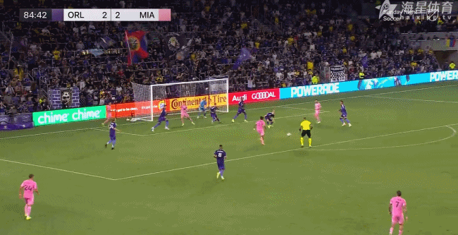 梅西助攻塞戈维亚破门！！！！3比2！！！！奥兰多城vs迈阿密国际