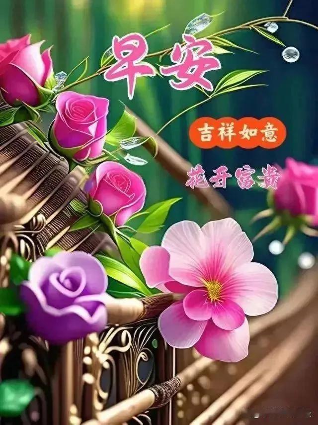 清晨啊，我得给你寄份清爽过去，问候里头啊，还得加点关心。
愿咱们啊，啥事儿都顺顺
