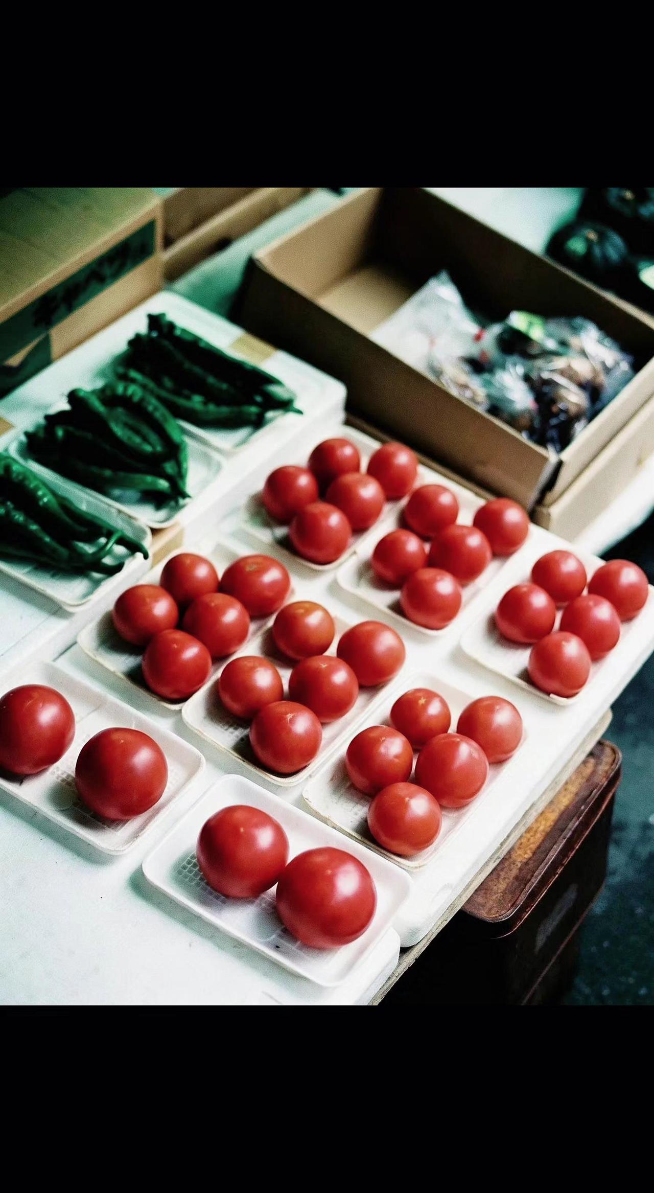 🍅晨光吻过的小灯笼，在白瓷盘里滚成夏天的诗📜。市井烟火藏着最治愈的甜✨。