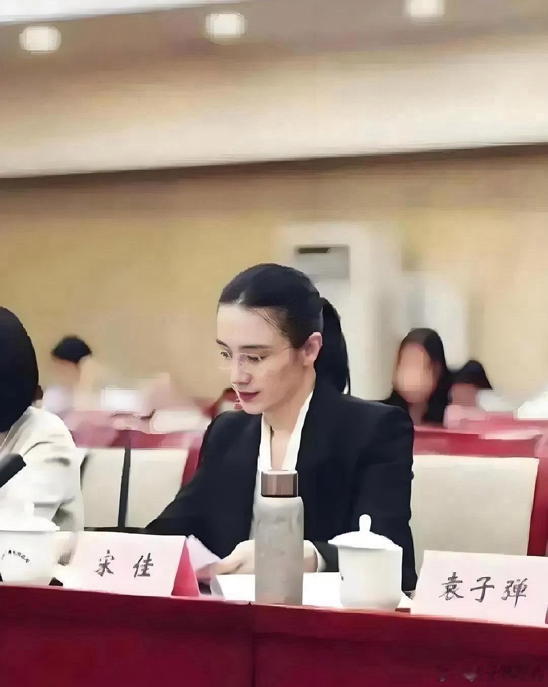 本以为宋佳的美貌已经无敌了，看看旁边，宋佳还是低调了 