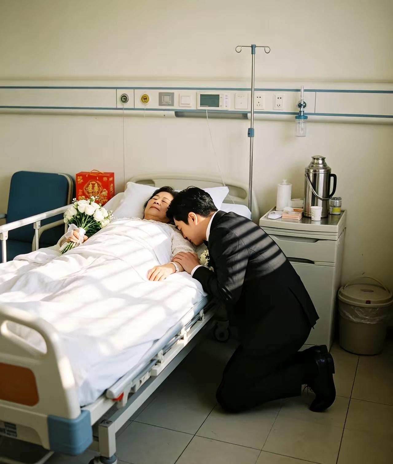 泪目！河南一男子今天结婚，一大早打扮得帅帅气气的，却没先去接新娘，反倒第一时间冲
