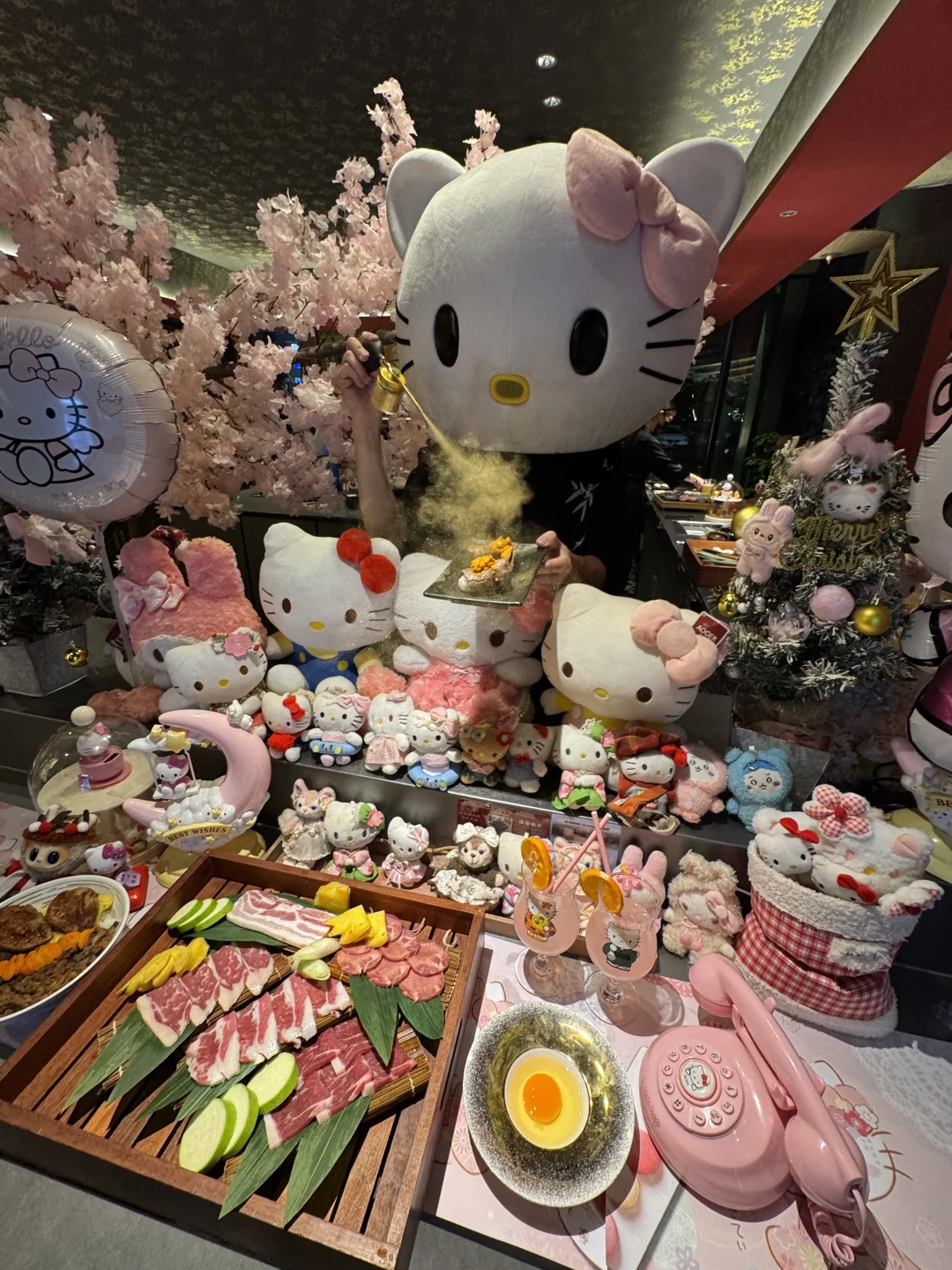 广州花都！！！Hello kitty主题烤肉！！！