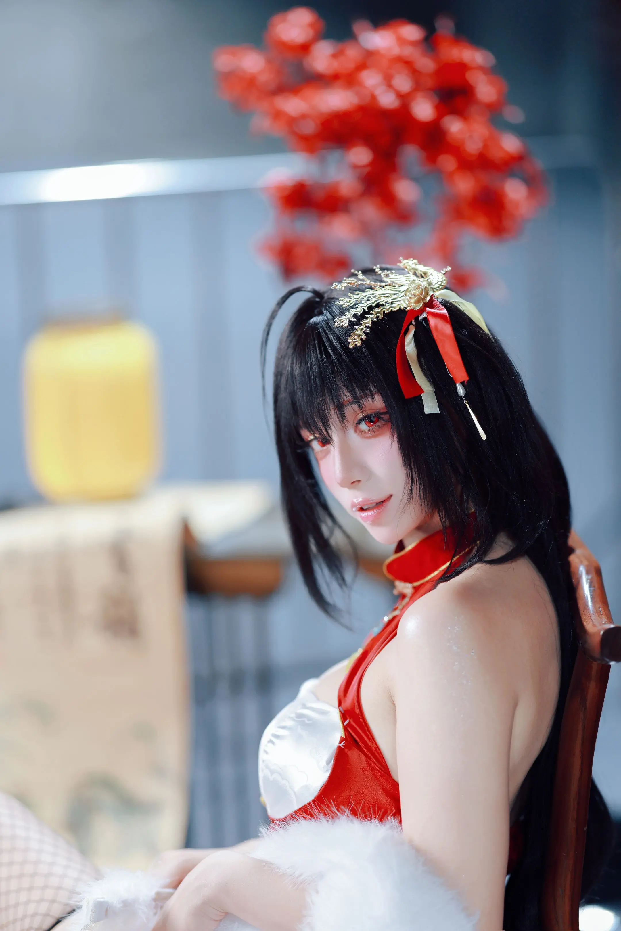 舰娘大凤 旗袍皮肤 凤鸣春晓。