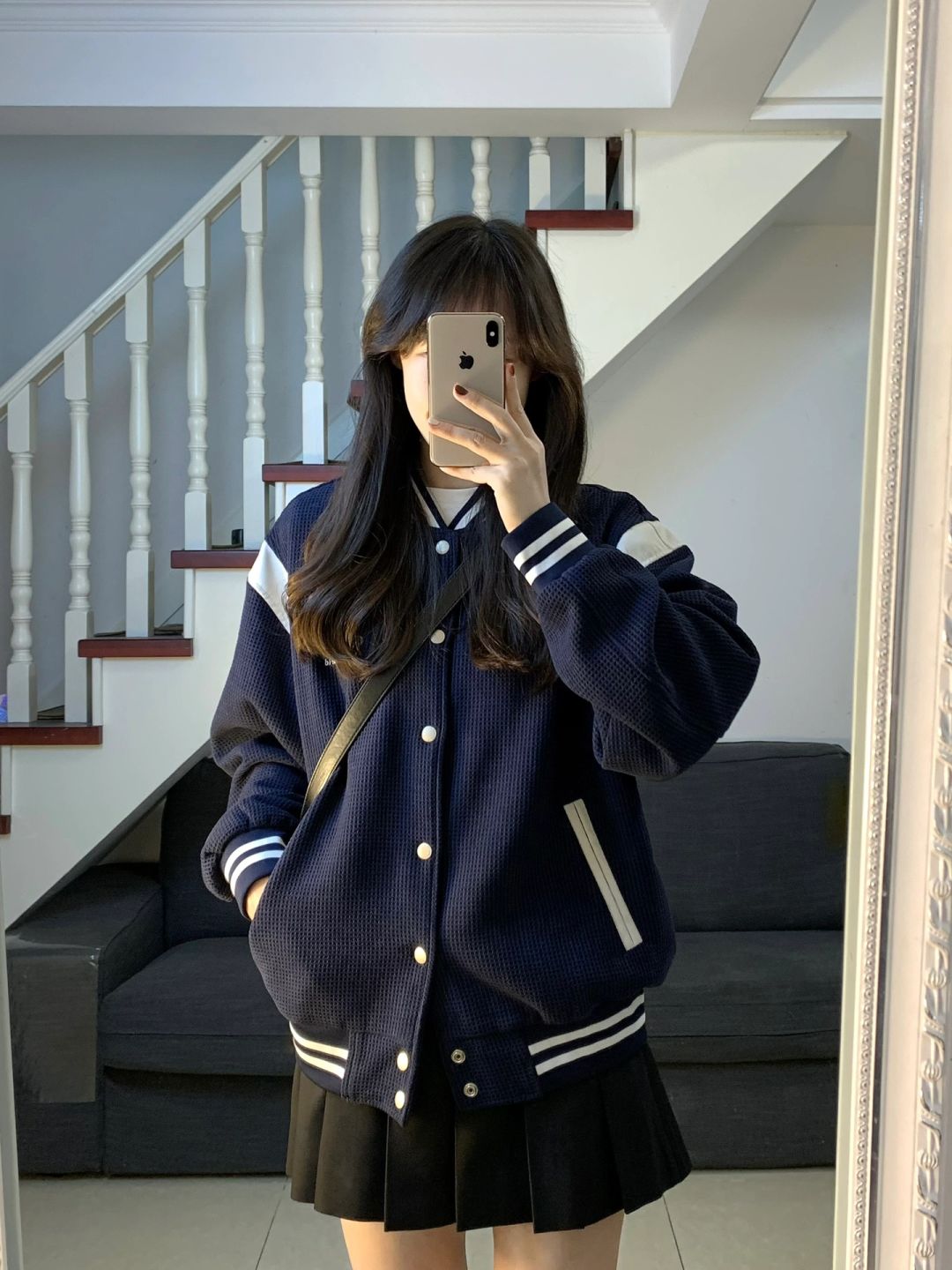 第一次遇到合适的棒球服外套！好好看