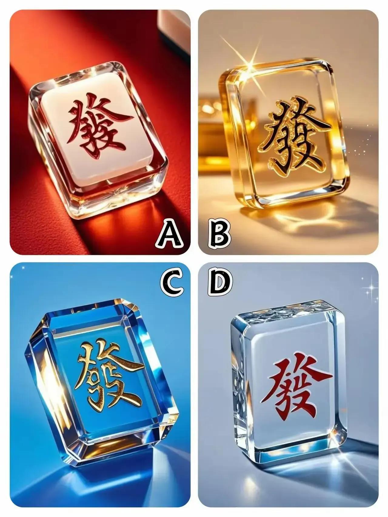 👉测你的余生能财富自由、风生水起吗？
​​下面几款麻将发字，哪一款最能吸引你？